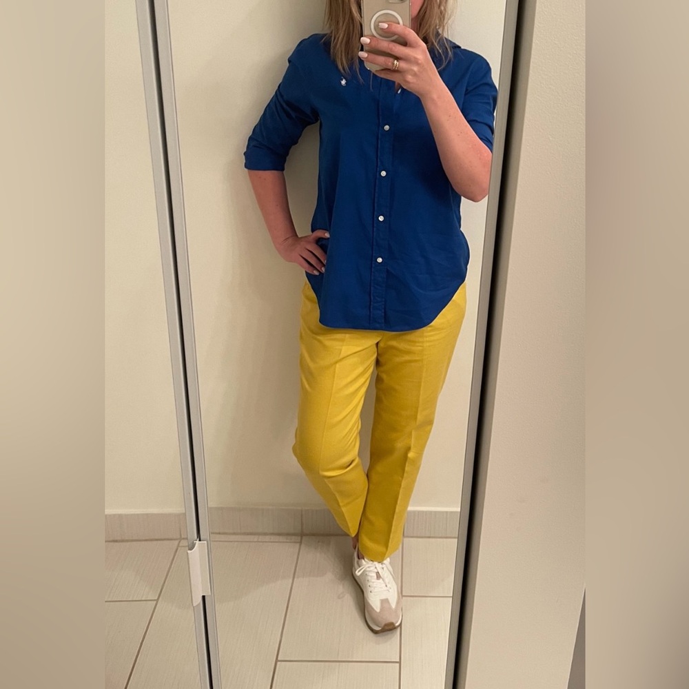 Alice Hope  womens Yellow Mustard dress pants size 10.